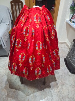 Falda Fallera Niña Roja