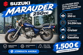 Suzuki Marauder 250cc Cruiser Azul
