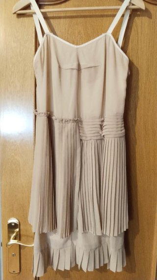 Vestido See By Chloé Beige. Color nude.