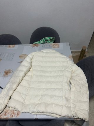 Abrigo de plumas blanco