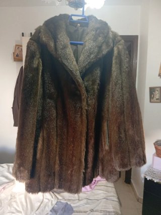 Abrigo Vintage Tissavel (Francia) Estilo Visón – T