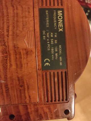 Radio Monex MX-86 Estilo Vintage