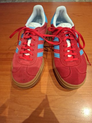 Adidas Gazelle Plataforma Roja y Azul