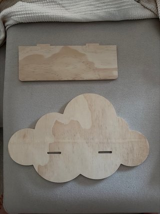 Estantería infantil nube madera