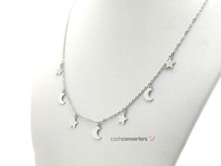 gargantilla plata 925mm con piedra con circonita 22cm
