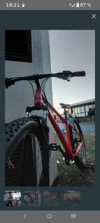 Bicicleta MTB Roja