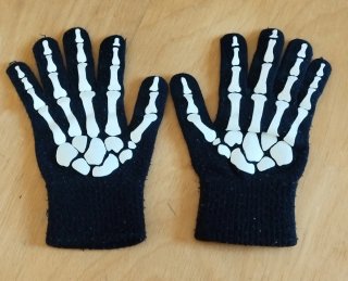 Guantes Halloween Esqueleto
