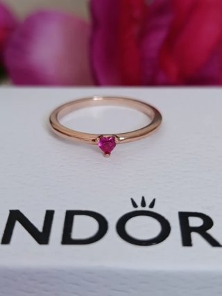 Anillo solitario rosé