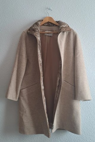 Abrigo largo beige Chantal