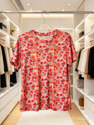 Camiseta estampada de 100%