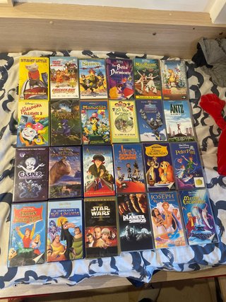 Lote Películas VHS Animadas Familiares Disney