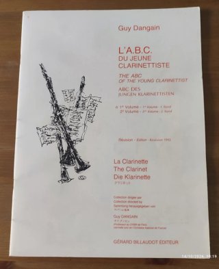 Libro Clarinete - L'A.B.C. du Jeune Clarinettiste