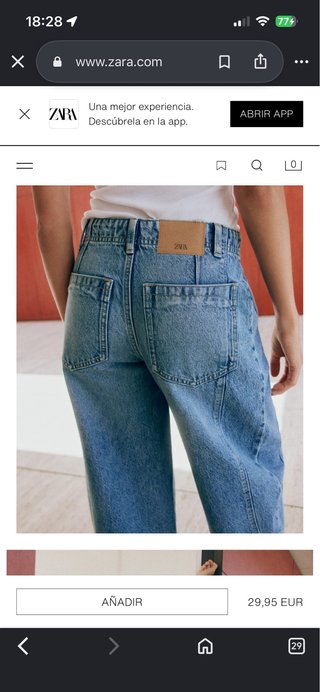 Pantalón Vaquero Zara