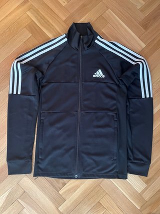 Chaqueta Adidas Negra con Rayas Blancas