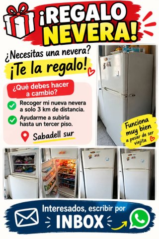Regalo Nevera (funciona bien)