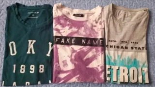 Lote de 3 Camisetas Manga Corta Talla XS