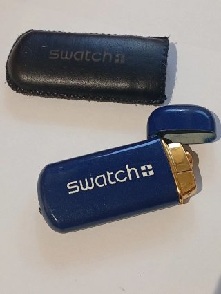 Accendino Swatch Vintage Anni '90 Blu e Oro