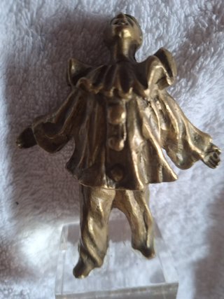 Figura Pierrot de Bronce