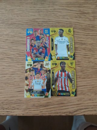 Lote 4 cromos fútbol Panini Champions League