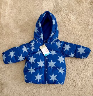 Anorak bebé estrellas azul 3-6 meses