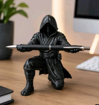 Porta penne ninja nero