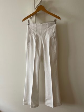 Pantalón de vestir Zara blanco