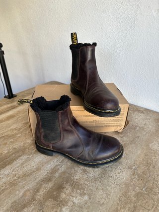 Botas Dr. Martens Piel Borreguito Marrón