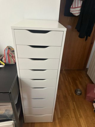Cajonera IKEA ALEX 9 cajones blanca