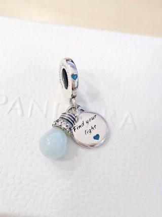 Charm Bombilla Find Your Light Plata