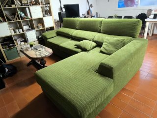 Sofá Chaiselongue Verde