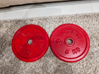 2 Discos Pesas SALTER 5KG Agujero 30MM