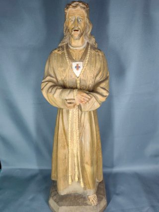 Figura de Cristo Preso en Madera siglo XX 55x16