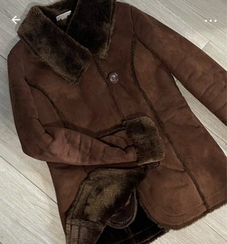 Chaqueta de ante con forro de pelo