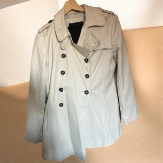 Gabardina Trench Cruzada Beige Zara Basic XL