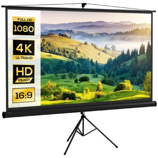 Pantalla de Proyección con Soporte Portátil