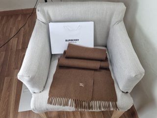 Bufanda de lana Burberry marrón