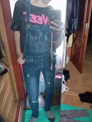 Peto vaquero mujer talla S