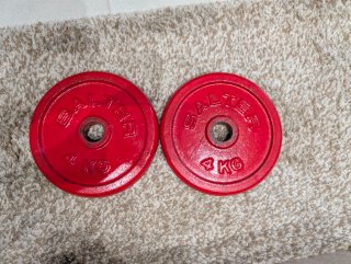 2 Discos Pesas Salter 4kg Agujero 30mm