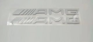 Vinilo blanco Mercedes AMG 2x 46.5 x 4.4 cm