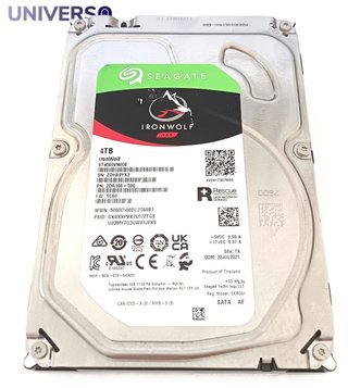 HDD Seagate IRONWOLF NAS ST4000VN008. Disco duro