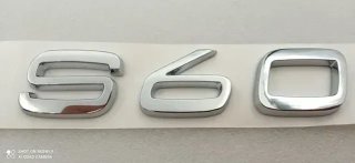Emblema trasero Volvo S60 plata