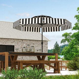 Sombrilla Jardín Ø263cm Inclinable UV30+ Manivela