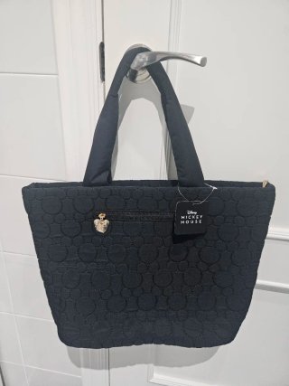 Bolso Disney Mickey Mouse Acolchado Negro