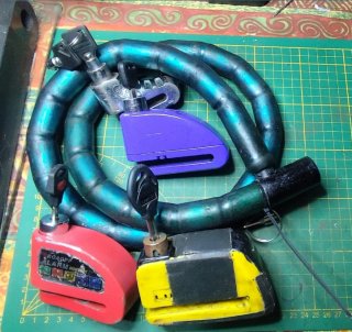 Candados de disco para moto
