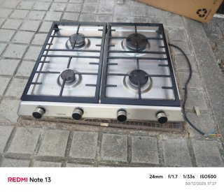 Placa de gas Teka 4 fuegos gas natural