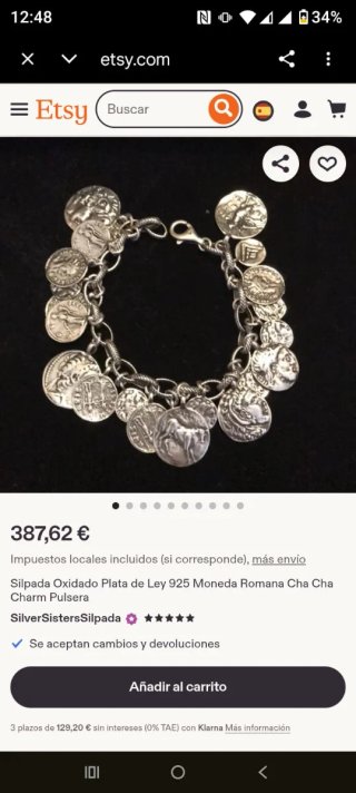 Pulsera Silpada de Plata 925 con Monedas