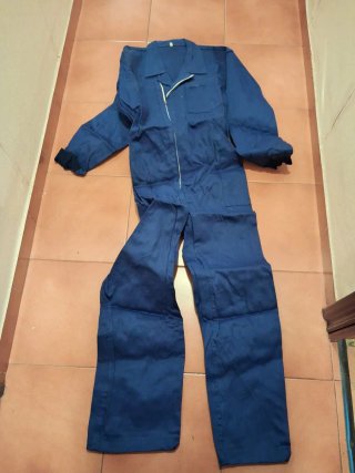 Mono azul de trabajo