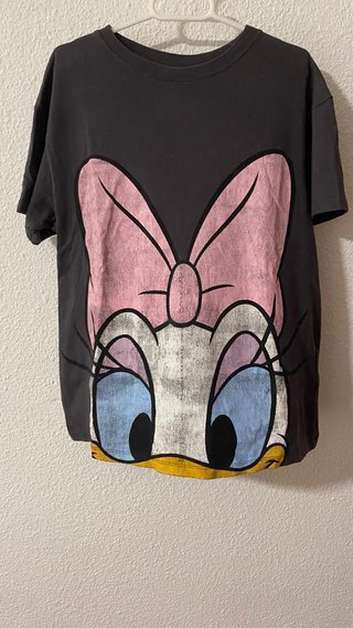 Camiseta Gris con Estampado Daisy