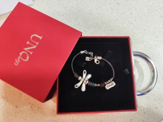 Pulsera Uno de 50 Plata Amor libelula