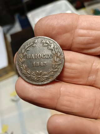 Moneta antica Baiocco 1845